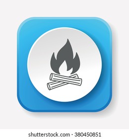 camp fire icon