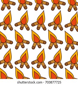 camp fire pattern background