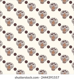 camp fire pattern vector design