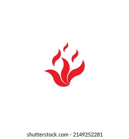 
Símbolo de fuego simple vector
