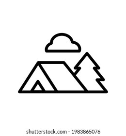 camp icon logo symbol vector