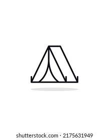 camp  icon vector illustration, eps 10
