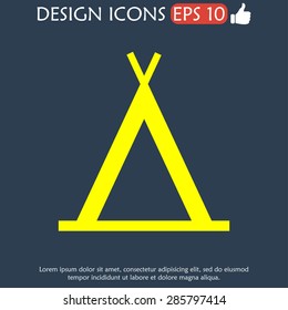 camp icon. Icon vector illustrator Eps 10