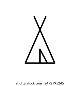 camp icon vector sign symbol isolated
