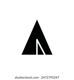 camp icon vector sign symbol isolated