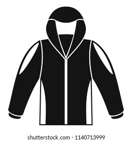Camp jacket icon. Simple illustration of camp jacket vector icon for web design isolated on white background