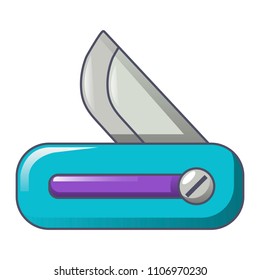 Camp knife icon. Cartoon of camp knife vector icon for web design isolated on white background