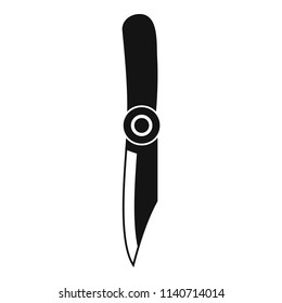 Camp knife icon. Simple illustration of camp knife vector icon for web design isolated on white background