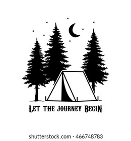 Camp Label Vector Icon