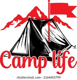 Camp life - Camping SVG Graphic design