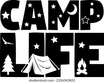 Camp Life Digital EPs Vector graphics File