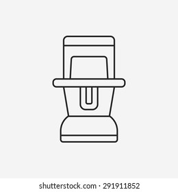camp light line icon