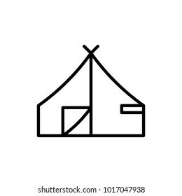 Camp Lineart Logo