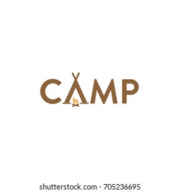 Camp Logo Creative Concept