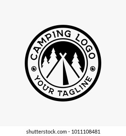 Camp logo design inspiration isolated on white background