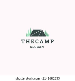 The camp logo icon design template vector illustration