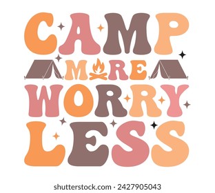 Camp More Worry Less Retro,Happy Camper Svg,Camping Svg,Adventure Svg,Hiking Svg,Camp Saying,Camp Life Svg,Svg Cut Files, Png,Mountain T-shirt,Instant Download



 svg