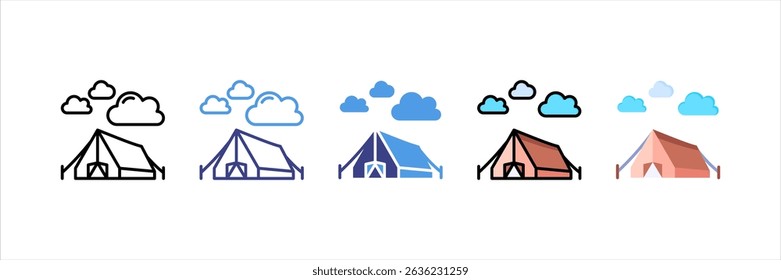 Camp Multi Style Icon Set
