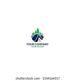 Camp Nature Logo Design Vector