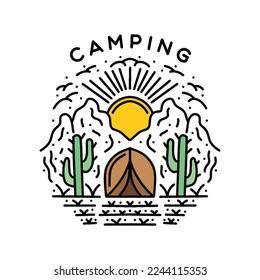 Icono de emblema emblemático del emblema de montaña Diseño emblema vintage