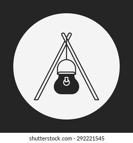 camp pot icon