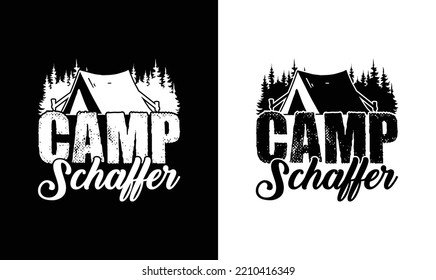 Camping Quote T-Shirt-Design, Typografie