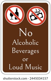 Camp site prohibition activity sign