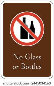 Camp site prohibition activity sign