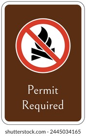 Camp site prohibition activity sign