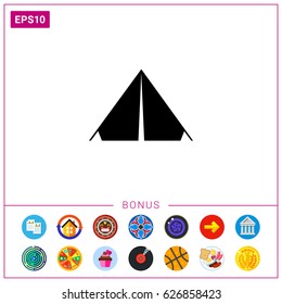 Camp Tent Icon