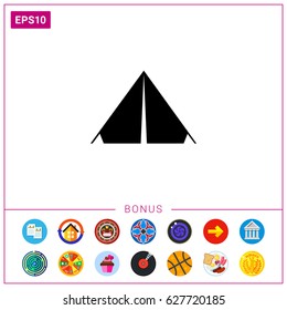 Camp Tent Icon