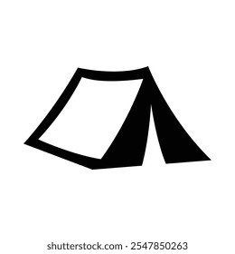 Camp tent icon on white background. Eps 10.