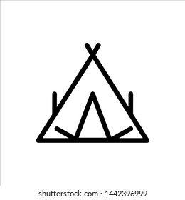 Camp, Tent, Wigwam, Spring  Blue and Red Download and Buy Now web Widget Card Template