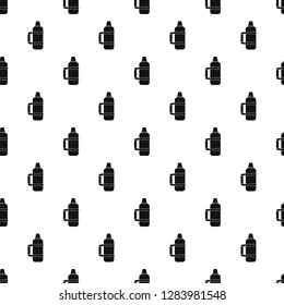 Camp thermos pattern seamless vector repeat geometric for any web design