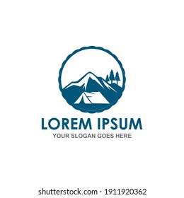 camp vector , adventure logo vector