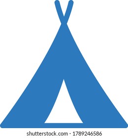 camp vector glyph color icon 