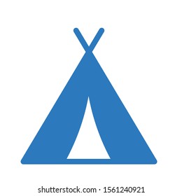 camp vector glyph colour icon 