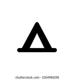 Camp vector icon. Campus symbol. Tent icon. Best modern flat pictogram illustration for web and mobile apps design