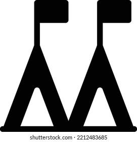 Vektorgrafik auf transparentem Hintergrund. Hochwertige Symbole. Glyphen Vektorsymbole für Konzept und Grafikdesign. 
