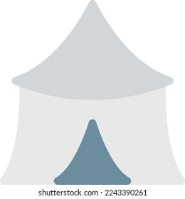 ilustración de camp Vector en un fondo transparente. Símbolos de calidad superior. Iconos vectoriales de color de línea para el concepto y el diseño gráfico. 
