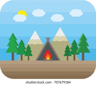 Camp Vibes Logo Badge