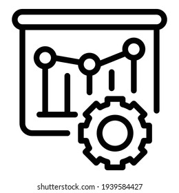 Campaign Analysis Icon. Outline Campaign Analysis Vector Icon For Web Design Isolated On White Background