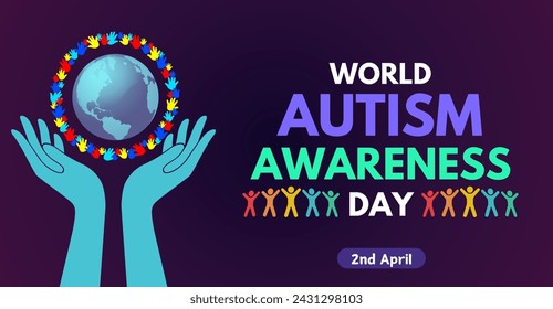 Campaign or celebration banner for World Autism Awareness Day