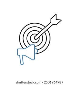 campaign concept line icon. Simple element illustration. campaign concept outline symbol design.