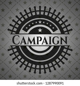 Campaign dark emblem. Retro