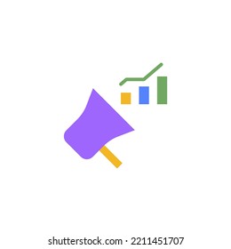campaign flat icon designed in flat style in advertising icon theme