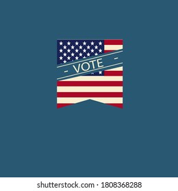 Campaign flyer vote of presidential elections 2020 - Vector illustration