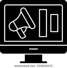 Campaign Glyph Vector Icon Design