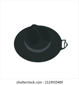 Campaign Hat Silhouette Stock Illustration