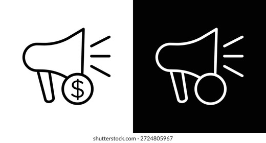 Conceito de logotipo do ícone da campanha nos traçados